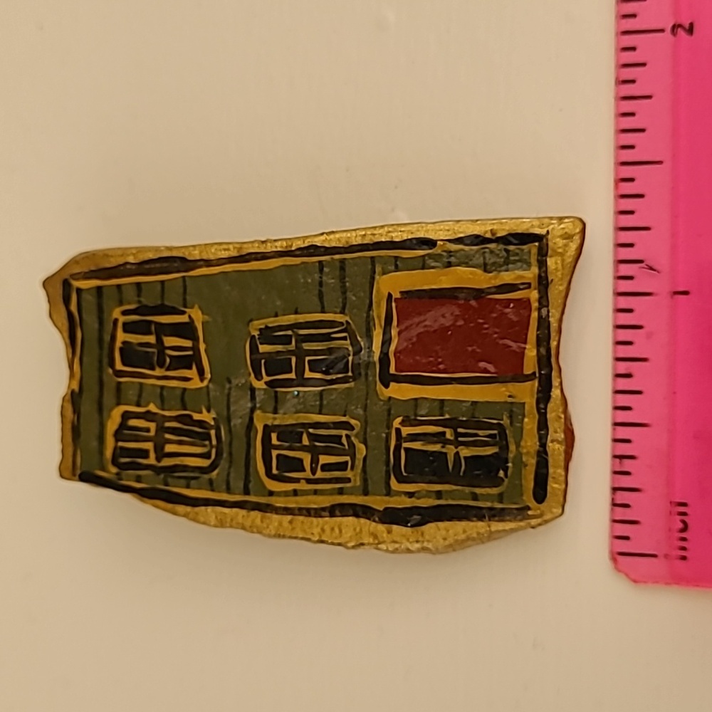Vintage Art houses brooches - Picture 2 of 4